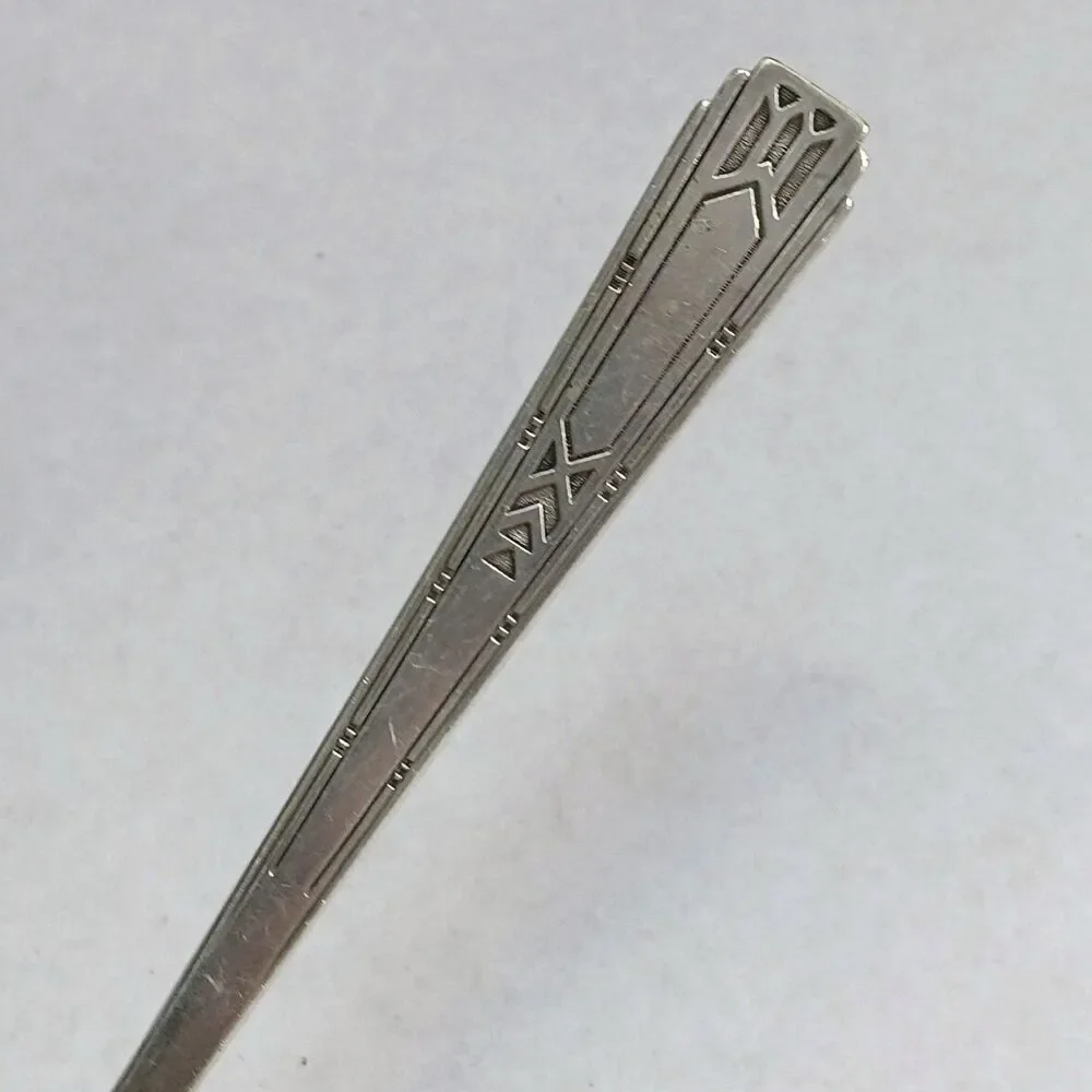 Vtg Oneida Community Friendship Medality Round Soup Gumbo Spoon-1932-Tudor Plate